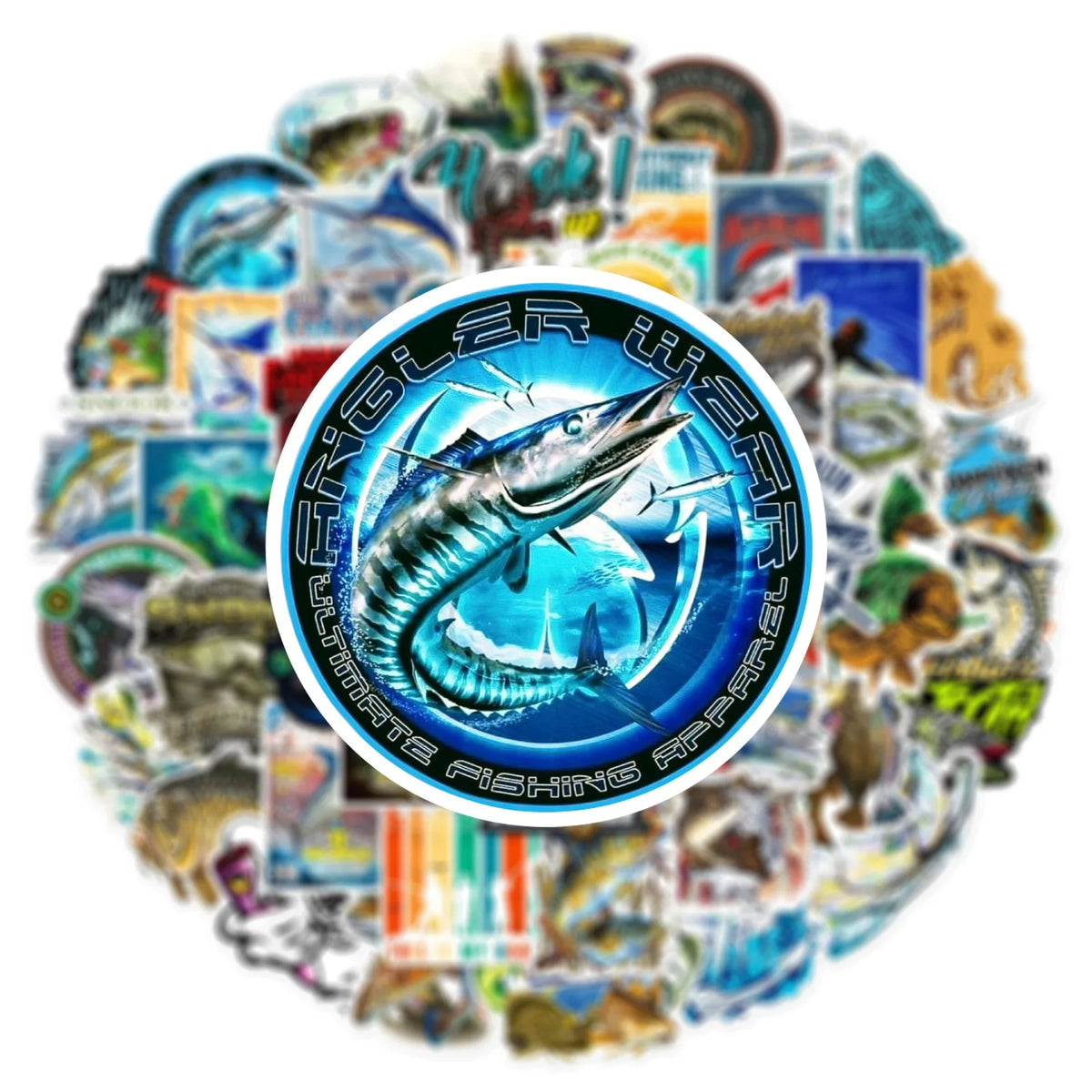50er-Set Outdoor & Biker Sticker Pack – Wasserdicht