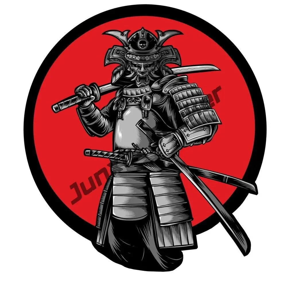 Japanische Oni & Samurai Vinyl-Sticker – Reflektierend & Wasserfest