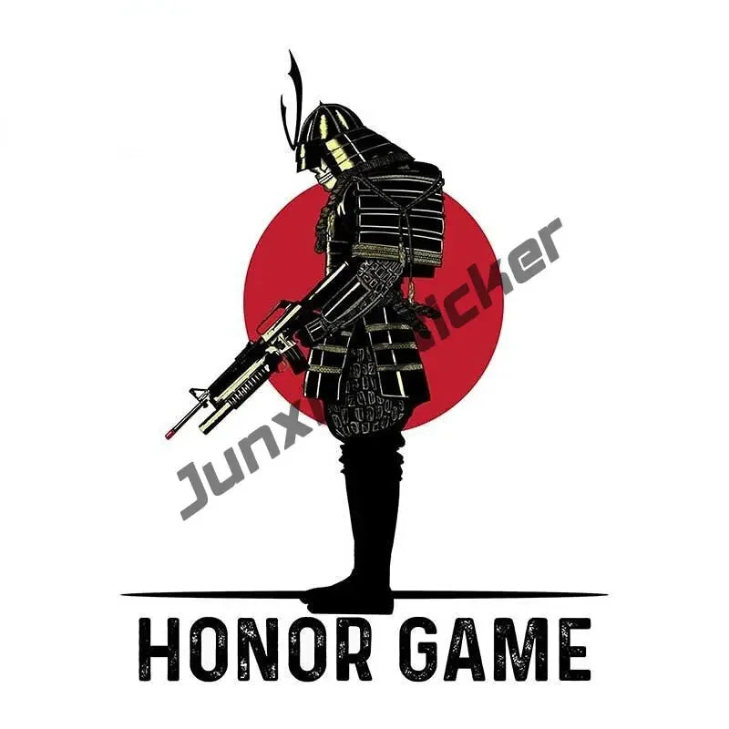 Japanische Oni & Samurai Vinyl-Sticker – Reflektierend & Wasserfest