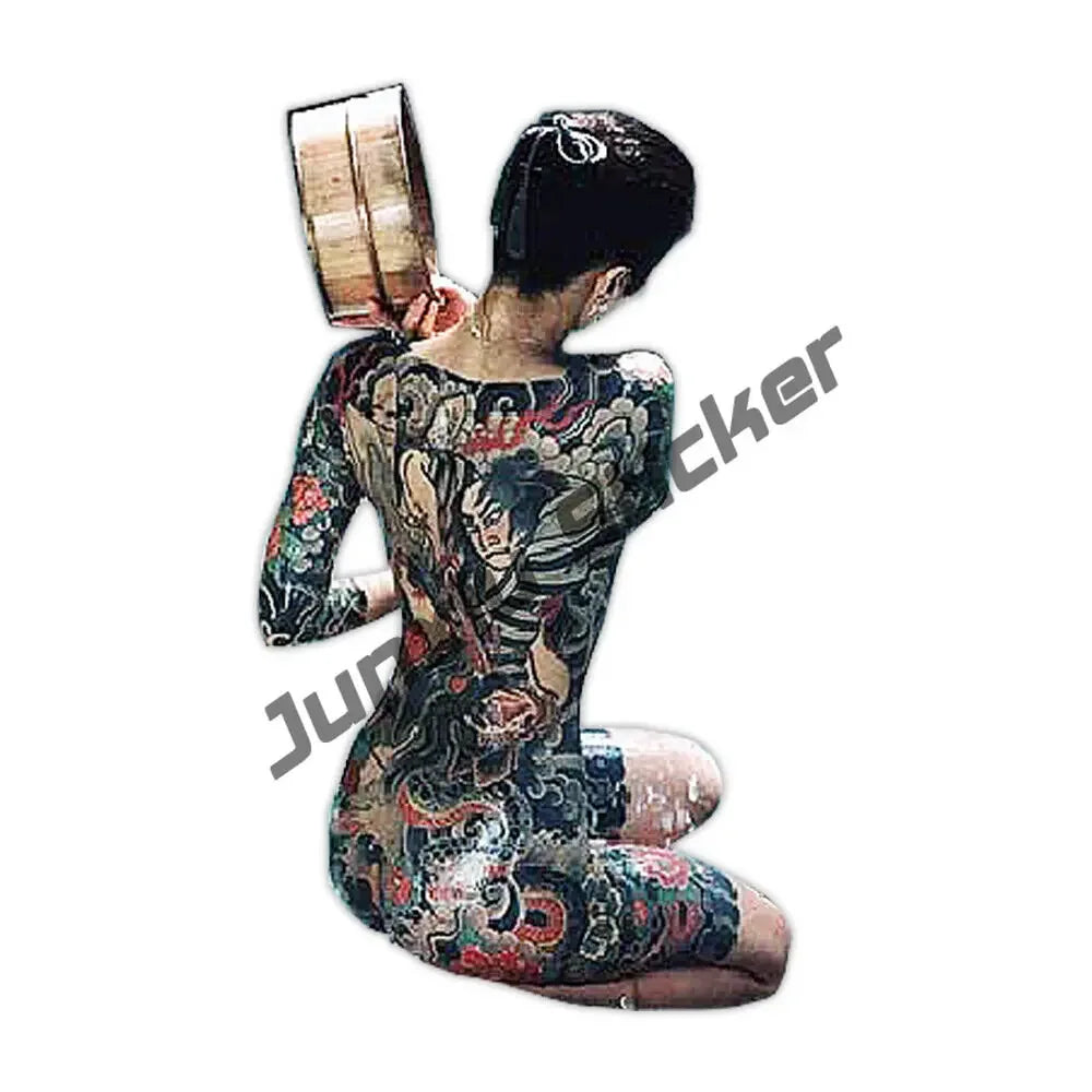 Japanische Oni & Samurai Vinyl-Sticker – Reflektierend & Wasserfest