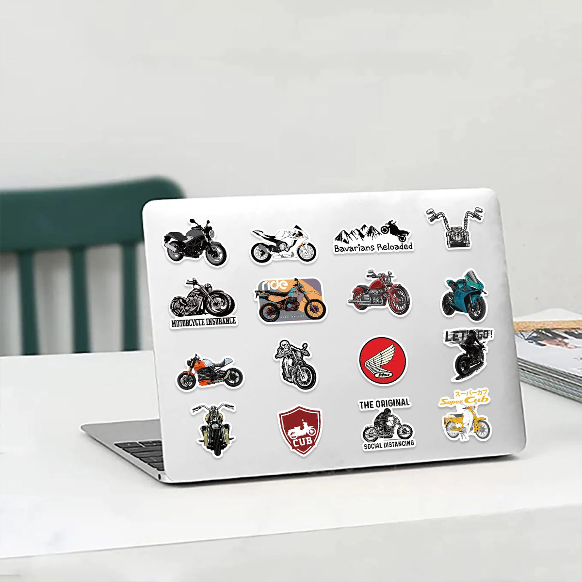 Biker Sticker-Pack – Wasserfeste Biker-Vinyl-Aufkleber (50 Stück)