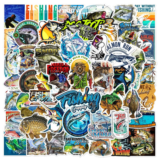 50er-Set Outdoor & Biker Sticker Pack – Wasserdicht