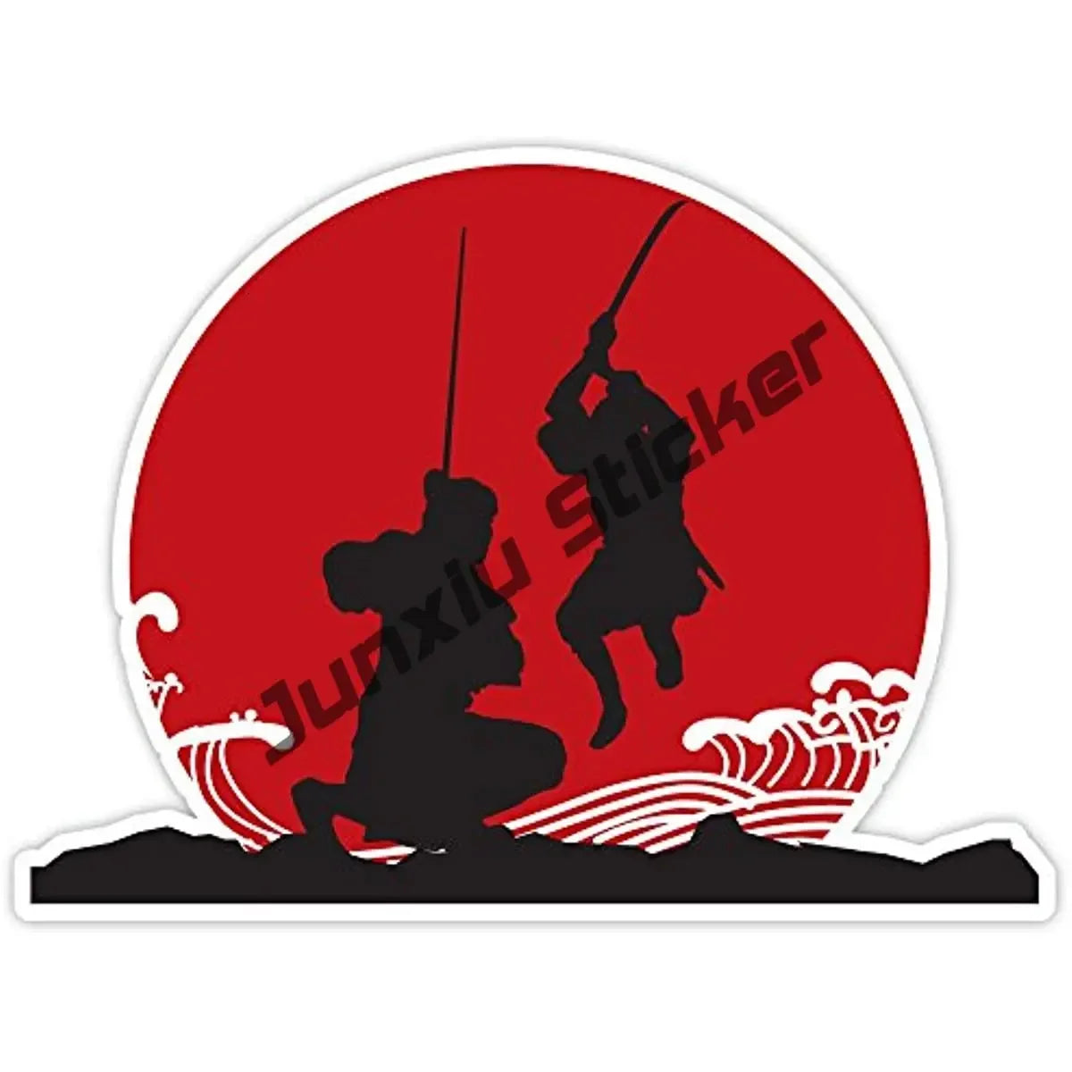 Japanische Oni & Samurai Vinyl-Sticker – Reflektierend & Wasserfest