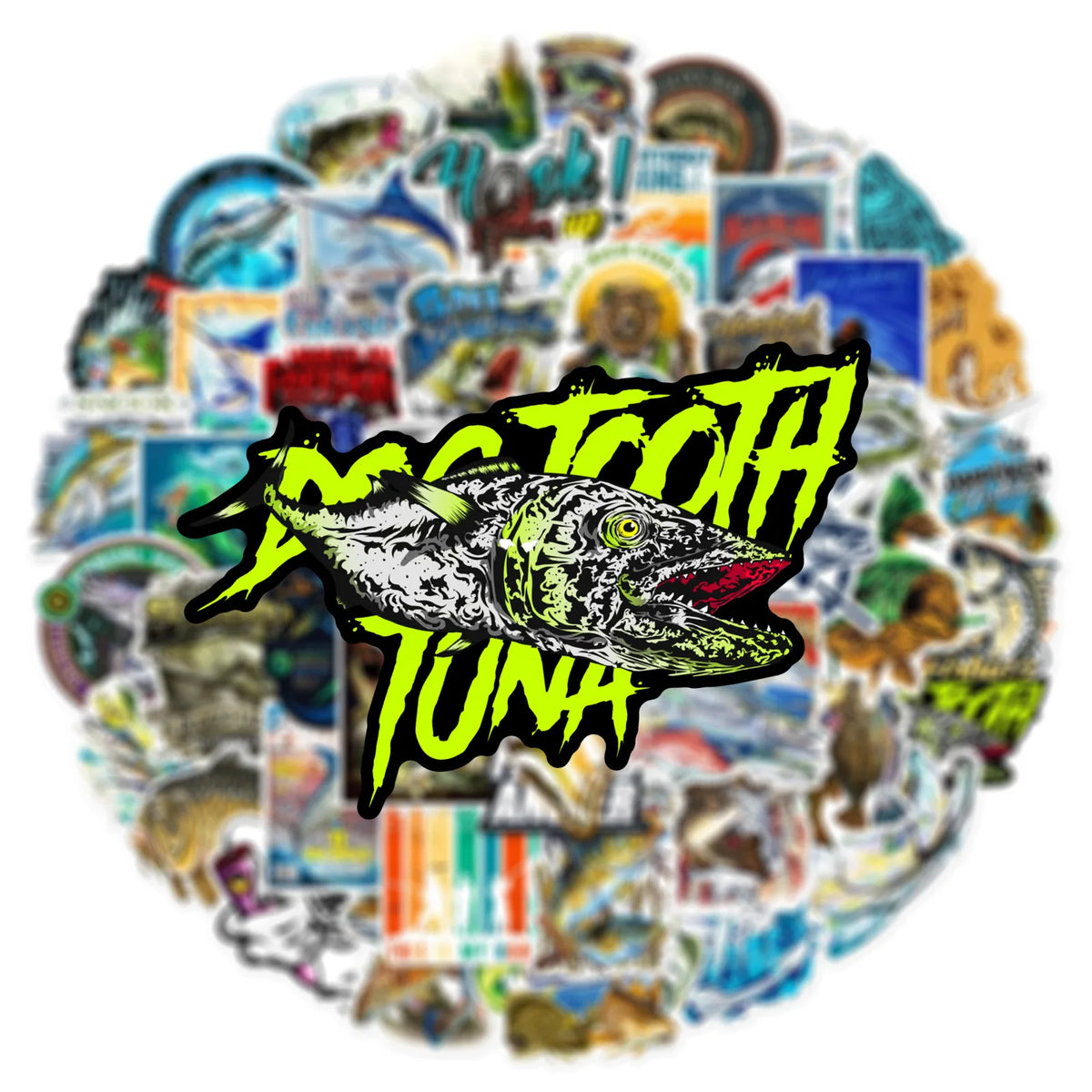 50er-Set Outdoor & Biker Sticker Pack – Wasserdicht