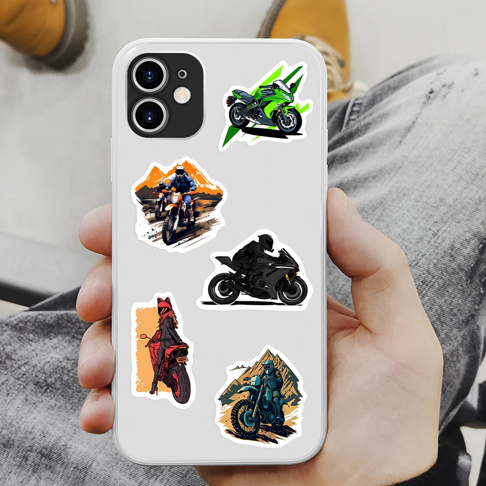 MotoSport & Racing Biker Sticker-Pack – Wasserfeste Motorrad- & Racing-Vinyl-Decals